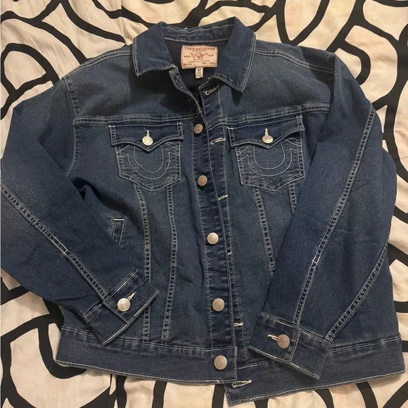 True Religion Indigo Denim Jacket - Picture 2 of 5